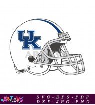 Kentucky Wildcats Football Helmet Logo Graphic SVG