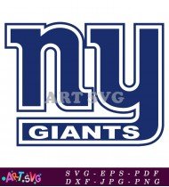 New York Giants Logo In Blue And White SVG