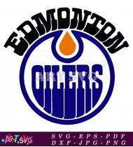 Edmonton Oilers Logo Design Artwork Vector SVG