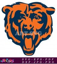 Chicago Bears Logo Bear Head Sport Mascot SVG