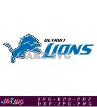 Detroit Lions Football Team Logo Image Vector SVG