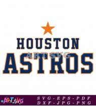 Houston Astros Baseball Team Logo Design SVG