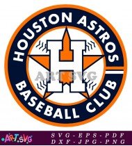 Houston Astros MLB Team Logo SVG