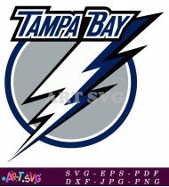 Tampa Bay Lightning Hockey Team Logo SVG 1