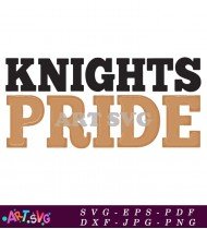 Knights Pride Sports Logo Design SVG