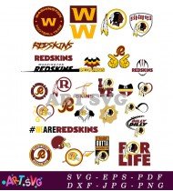 Washington Redskins Football Team NFL Logo SVG