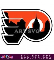 Philadelphia Flyers Orange And Black Logo SVG