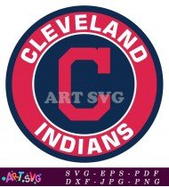 Cleveland Indians Baseball Logo Vector Design SVG