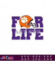 Clemson Tigers Football Logo Design SVG