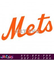 New York Mets Baseball Logo Vector Image SVG