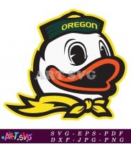 Oregon Ducks Mascot Logo Vector Image SVG