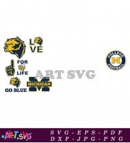 Michigan Wolverines Go Blue Football Logo SVG 1