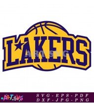 Los Angeles Lakers Logo Vector Illustration SVG