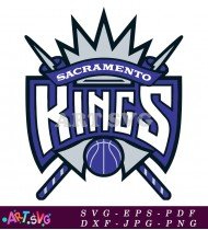 Sacramento Kings Basketball NBA Logo SVG