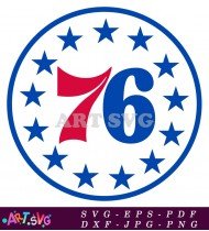 Philadelphia 76ers NBA Team Logo SVG 1