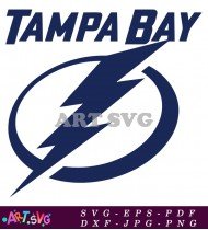 Tampa Bay Lightning Hockey Team Logo SVG 2