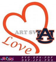 Auburn Tigers Football Team Logo Design SVG 2