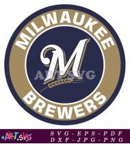 Milwaukee Brewers Logo Design SVG