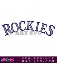 Colorado Rockies MLB Baseball Team Logo SVG