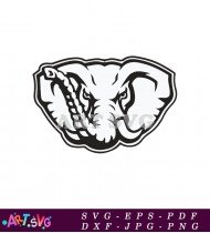 Alabama Crimson Tide Elephant Mascot Logo SVG