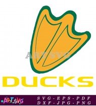 Oregon Ducks Football Team Logo Download SVG