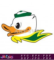 Oregon Ducks Mascot Cartoon Character SVG