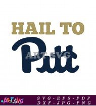 Hail To Pitt Collegiate Team Logo SVG