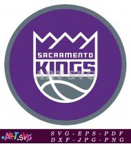 Sacramento Kings Basketball Team Logo SVG 1