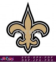 New Orleans Saints NFL Team Logo Design SVG