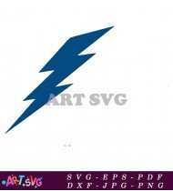 Blue Lightning Bolt Logo Vector Graphic Design SVG