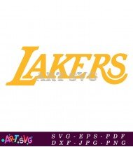 Los Angeles Lakers NBA Basketball Team SVG 2