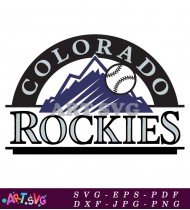 Colorado Rockies Baseball Team Logo SVG 1