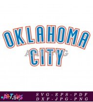 Oklahoma City Thunder Logo With White Text SVG