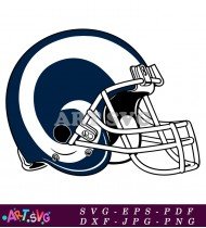 Los Angeles Rams NFL Logo Mascot Graphic Design SVG