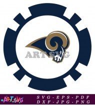 Los Angeles Rams NFL Team Logo Design SVG