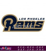 Los Angeles Rams Football Logo Illustration SVG