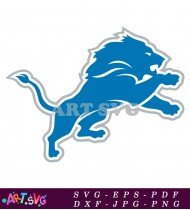 Detroit Lions Team Mascot Logo Design SVG