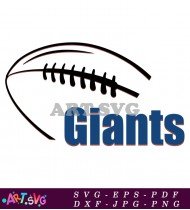 New York Giants Football Logo Illustration SVG