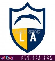 Los Angeles Chargers Official Team Logo Vector Image SVG