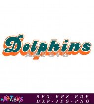 Miami Dolphins Logo Orange Teal Vector SVG 1