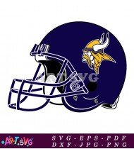 Minnesota Vikings Football Helmet Logo Vector SVG