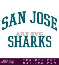 San Jose Sharks Hockey Team Logo SVG