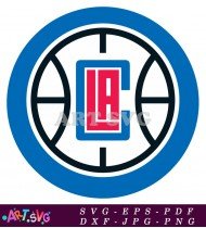 Los Angeles Clippers Basketball Logo SVG