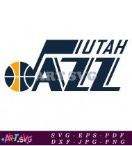 Utah Jazz NBA Basketball Team Logo SVG 1