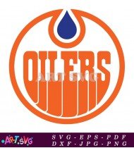 Edmonton Oilers Hockey Team Logo Vector SVG