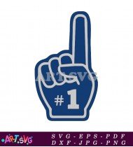 Number One Foam Finger Cheer Supplies SVG