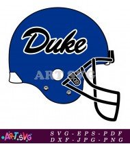 Duke Blue Devils Football Helmet Logo SVG