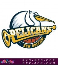 New Orleans Pelicans Team Mascot Logo SVG