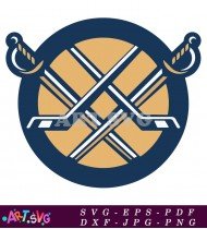 Colorado Avalanche Logo With Hockey Stick Design SVG