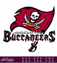 Tampa Bay Buccaneers Logo With Skull Design SVG